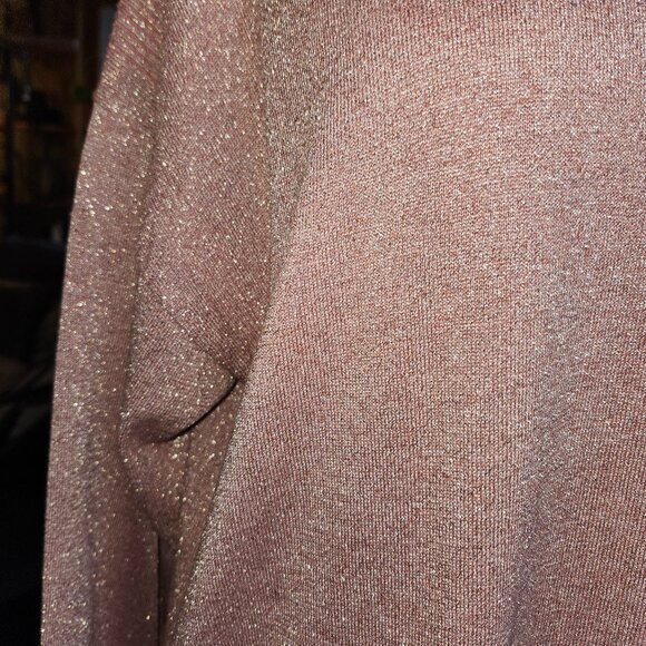 WHITE STUFF Demi Dolman Allover Sparkle Knit Top in Gorgeous Coral - Picture 3 of 13